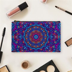 Vibrant Violet Mandala Cosmetic Bag (medium)