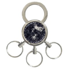 Charcoal Faker 3-ring Key Chain by MRNStudios