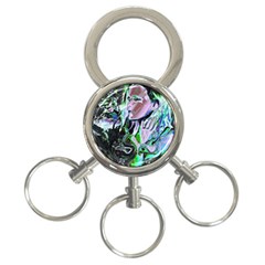 Glam Rocker 3-ring Key Chain by MRNStudios