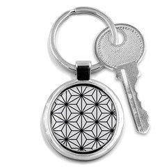 Black And White Pattern Key Chain (round) by Valentinaart