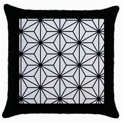 Black And White Pattern Throw Pillow Case (black) by Valentinaart