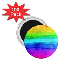 Watercolor Rainbow 1 75  Magnets (100 Pack)  by Valentinaart