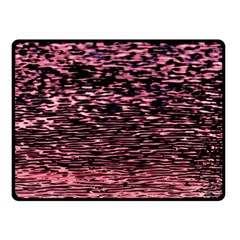 Pink  Waves Flow Series 11 Fleece Blanket (small) by DimitriosArt