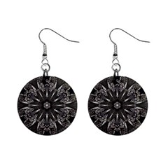 Mechanical Mandala Mini Button Earrings by MRNStudios