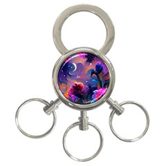 Floral 3-ring Key Chain by Dazzleway