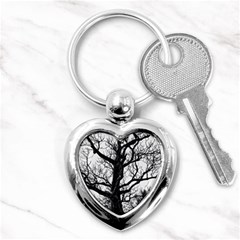 Shadows In The Sky Key Chain (heart) by DimitriosArt