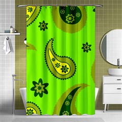 Floral Pattern Paisley Style Paisley Print  Doodle Background Shower Curtain 48  X 72  (small)  by Eskimos