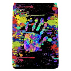 Crazy Multicolored Each Other Running Splashes Hand 1 Removable Flap Cover (s) by EDDArt