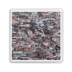 Metsovo Aerial Cityscape, Greece Memory Card Reader (square) by dflcprintsclothing