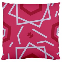 Abstract Pattern Geometric Backgrounds   Large Cushion Case (two Sides) by Eskimos