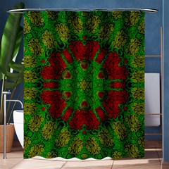 Peacock Lace So Tropical Shower Curtain 60  X 72  (medium)  by pepitasart