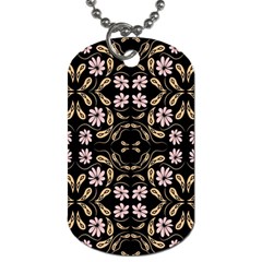 Folk Flowers Print Floral Pattern Ethnic Art Dog Tag (two Sides) by Eskimos