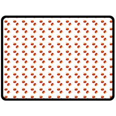 Kawaii Pumpkin Patt White Fleece Blanket (large)  by violetheavensky