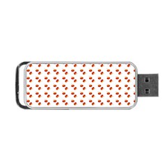 Kawaii Pumpkin Patt White Portable Usb Flash (one Side) by violetheavensky