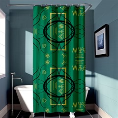 Abstract Pattern Geometric Backgrounds   Shower Curtain 36  X 72  (stall)  by Eskimos