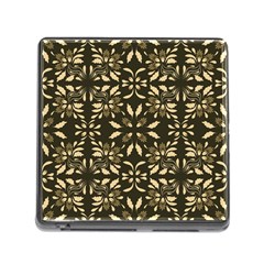 Folk Flowers Print Floral Pattern Ethnic Art Memory Card Reader (square 5 Slot)