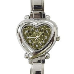 Folk Flowers Print Floral Pattern Ethnic Art Heart Italian Charm Watch