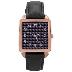 Freesia Rose Gold Leather Watch 