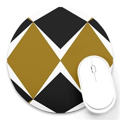 Abstract Pattern Geometric Backgrounds   Round Mousepads by Eskimos