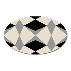 Abstract Pattern Geometric Backgrounds   Oval Magnet by Eskimos