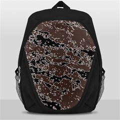 Brown And Black Abstract Vivid Texture Backpack Bag by dflcprintsclothing