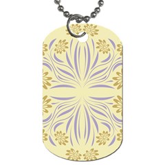 Folk Flowers Print Floral Pattern Ethnic Art Dog Tag (one Side) by Eskimos