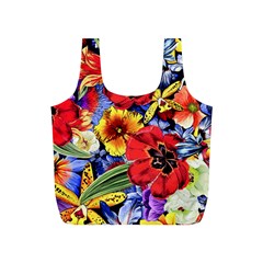 Flower Pattern Full Print Recycle Bag (s) by CoshaArt