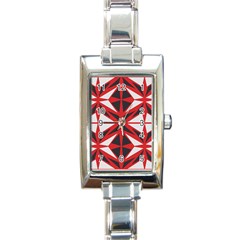 Abstract Pattern Geometric Backgrounds   Rectangle Italian Charm Watch by Eskimos