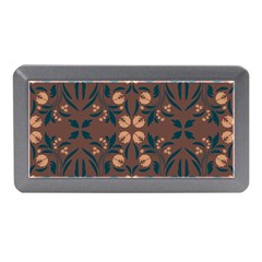 Floral Folk Damask Pattern  Memory Card Reader (mini) by Eskimos