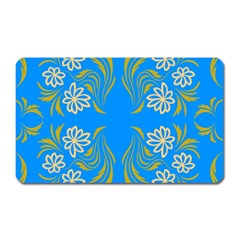 Floral Folk Damask Pattern  Magnet (rectangular) by Eskimos