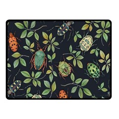 Nature With Bugs Double Sided Fleece Blanket (small)  by Sparkle