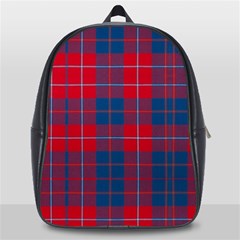 Galloway Red Modern Tartan School Bag (large) by tartantotartansred2