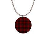 Brodie Clan Tartan 1  Button Necklace Front