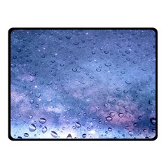 Gouttes D eau Galaxy Double Sided Fleece Blanket (small) 