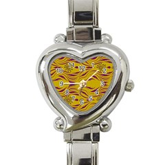  Folk Flowers Print Floral Pattern Ethnic Art Heart Italian Charm Watch by Eskimos