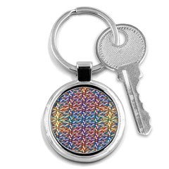 Colorful Flowers Key Chain (round) by Sparkle