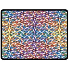 Colorful Flowers Fleece Blanket (large)  by Sparkle