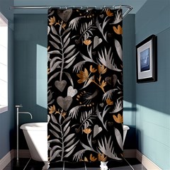   Plants And Hearts In Boho Style No  2 Shower Curtain 36  X 72  (stall)  by HWDesign