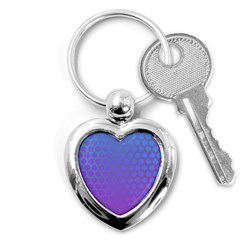 Hex Circle Points Vaporwave One Key Chain (heart) by WetdryvacsLair