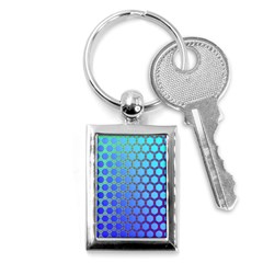 Hex Circle Points Vaporwave Three Key Chain (rectangle) by WetdryvacsLair