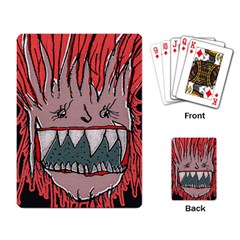 Evil Monster Close Up Portrait Playing Cards Single Design (rectangle) by dflcprintsclothing