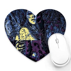 Glitch Witch Ii Heart Mousepads by MRNStudios