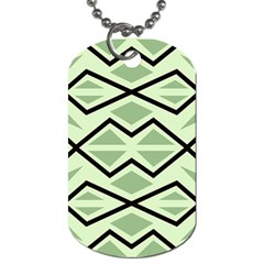 Abstract Pattern Geometric Backgrounds Dog Tag (one Side) by Eskimos