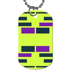 Abstract Pattern Geometric Backgrounds Dog Tag (one Side) by Eskimos