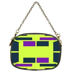 Abstract Pattern Geometric Backgrounds Chain Purse (one Side) by Eskimos