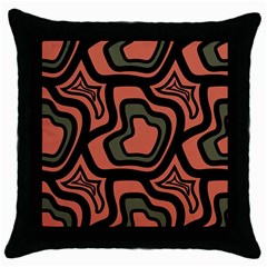 Abstract Pattern Geometric Backgrounds Throw Pillow Case (black) by Eskimos