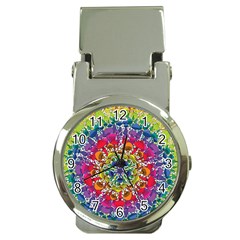 Rainbow Mushroom Mandala Money Clip Watches