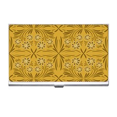 Folk Flowers Print Floral Pattern Ethnic Art Business Card Holder by Eskimos