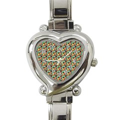 Color Spots Heart Italian Charm Watch