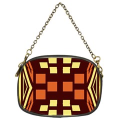 Abstract Pattern Geometric Backgrounds  Chain Purse (one Side) by Eskimos